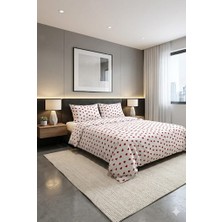 Çift Kişilik Kalpli Nevresim Seti ( Çarşafsız)