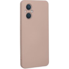 Kayem Kay  Oppo Reno 7 Lite Kılıf Nano Içi Kadife Silikon - Pudra 56487