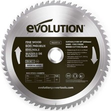 Evolution FW210TCT-40 Ince Ahşap Daire Testere Bıçağı, 210MM