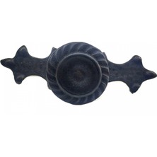 Marsilyan Antika Tarz Dekoratif Pirinç Çizgili Düğme - 35X100 Mm, Büyük, Oksit