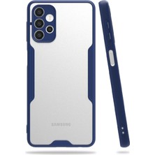 Newface Samsung Galaxy A72 Kılıf Platin Silikon - Lacivert