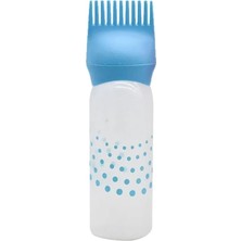 Delixa Safestore 120 ml Plastik Saç Boyası Doldurulabilir Şişe Aplikatör Kuaför Saç Boyama Tarağı Aplikatör