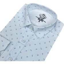 Eren Style Slim Fit Pamuklu Uzun Kollu Cepsiz Gömlek (Slim Fit Kalıp)