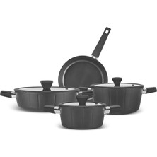 Delixa Regnum Indüksiyon Tabanlı 7 Parça Tencere Seti