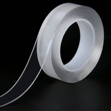 Hepta Collection Çok Fonksiyonlu Şeffaf Çift Taraflı Bant Yıkanabilir 3 M x 3 cm x 2 mm