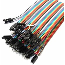 Delixa 40 Pin Ayrılabilen Dişi-Erkek F-M Jumper Kablo - 100MM