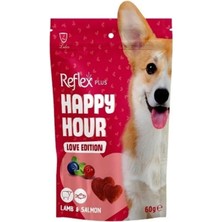 Delixa Happy Hour Love Edition Kuzulu ve Somonlu Köpek Ödül Maması 60 gr