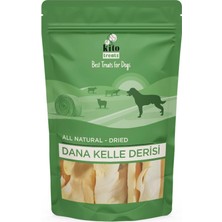 Delixa Kurutulmuş Dana Kelle Derisi Çiğnemelik Köpek Ödül MAMASI%100 Doğal, Glutensiz, Organik 100 gr (Dog