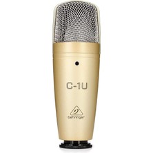 Delixa C-1u USB Studio Kondenser Mikrofon, Açık Altın