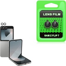 Delixa Kilifplus Z Flip 7 ile Uyumlu Kamera Lens Koruyucu Cam, Çizilmez, Hd Kalite, Kolay Kurulum, Çerçevel