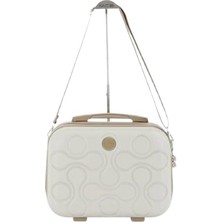 Delixa Mçs Abs Makyaj Çantası V376-MC (Kemik Şampanya)