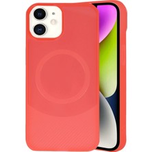 Alem Iphone 11 Kılıf Maya Karbon Kapak - Kırmızı