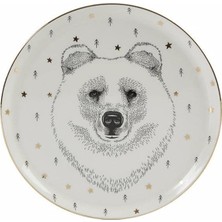 Delixa Forest Bear Düz Tabak 20CM