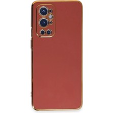 Alem One Plus 9 Pro Kılıf Volet Silikon - Kırmızı