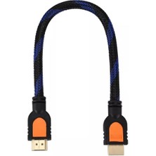 Delixa Iki Ucu HDMI Altın Uçlu Erkek Erkek HDMI Kablosu 50 cm Ara Kablo 5036