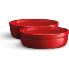 Delixa Kase: Emile Henry, Set 2 Adet, Seramik 13 x 13 x 3,5 Cm, Seramik, Grand Cru, 8.5x8.5x7 cm