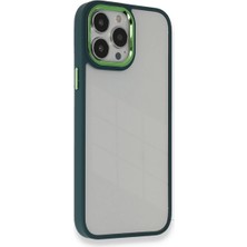 Alem Iphone 13 Pro Max Kılıf Dora Kapak - Haki Yeşil