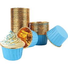 Delixa 25LI Muffin Kalıbı - Cupcake Kalıpları, Su Geçirmez ve Yağ Geçirmez Pişirme Kağıtları, Ev Veya Parti