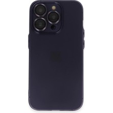 Alem Iphone 14 Pro Max Kılıf Luko Lens Silikon - Derin Mor