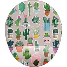 Delixa Kaktüs Desenli Bilek Destekli Mouse Pad