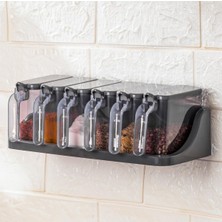 Delixa Baharat Saklama Kabı, 6'lı, Kaşıklı, Etiketli