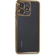 Alem Realme C53 Kılıf Razer Lensli Silikon - Gold