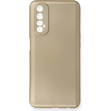 Alem Realme 7 Kılıf First Silikon - Gold