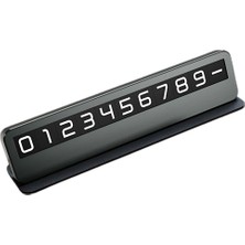 Delixa Coofbe Premıum Deri Alaşım Gizlenebilir Araç Park Telefon Numaratörü Geçici Park Telefon Numaratörü