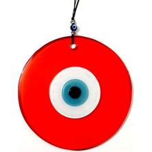 Luord-Store Nazar Boncuklu 16 Santimetre El Yapımı Turuncu Duvar Süsü