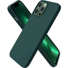 Delixa Apple iPhone 13 Pro Max Kılıf 6.7 ile Uyumlu, Uruchi Ince Sıvı Silikon 3 Katmanlı Tam Kaplamalı Yumu