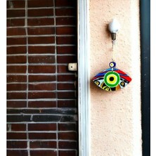 Luord-Store Yeşil Göz Modelli Füzyon Cam Duvar Dekorasyonu