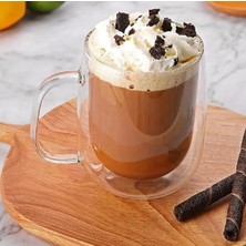 Delixa Çift Cidarlı Kulplu Kahve Kupası (Borosilikat)