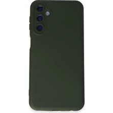 Alem Samsung Galaxy M34 5g Kılıf Nano Içi Kadife Silikon - Koyu Yeşil