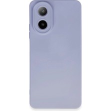 Alem Oppo A38 Kılıf Nano Içi Kadife Silikon - Lila