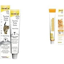 Delixa Gimcat Kedi Macunu Taurin Paste Extra, Tamamlayıcı Mama, 50 G & Gimcat Multi-Vitamin Kediler Için Ta