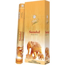 Delixa Flute Çubuk Tütsü, Sandal Ağacı Kokusu, 20 Adet Çubuk Tütsü (Sandal Ağacı)