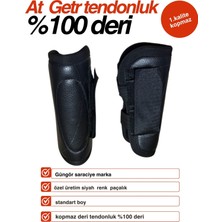 Güngör Saraciye At Getr Tendonluk Siyah %100 Deri