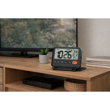 Kenly LCD Katlanır Dijital Masa Saati | Çalar Saat, Takvim, Sıcaklık Gösterimi