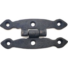 Alem Antika Tarz Dekoratif Pirinç Dar Menteşe - 75X39 Mm, Oksit