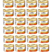 Delixa Gourmet Gold Kıyılmış Sığır Etli Yaş Kedi Maması (24 x 85 Gr)