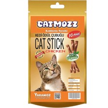 Delixa Catmozz Stick Kediler Için Tavuklu Ödül Çubuğu 10'lu Paket