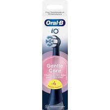 Delixa Oral-B Io Gentle Care Siyah Diş Fırçası Yedek Başlığı 4 Adet