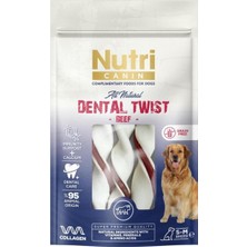 Delixa Nutri Canin Dental Twist Sığır Etli Köpek Ödülü S-M 80 gr