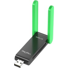 Delixa Veggieg 1400 Mbps 2.4ghz/5ghz Dual Band Gigabit Alıcı Verici USB Wifi Adaptör