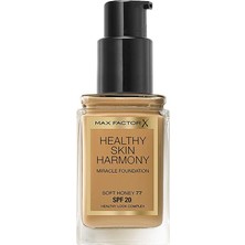 Delixa Max Factor Healthy Skin Harmony, Miracle Foundation, 77 Soft Honey