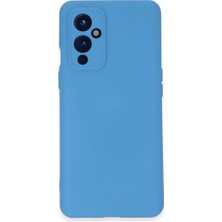 Alem One Plus 9 Kılıf Nano Içi Kadife Silikon - Mavi