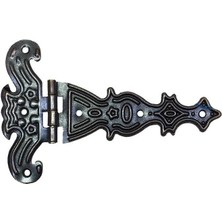 Alem Dekoratif, Sac Tek Kuyruklu Menteşe - 40X68 Mm, Küçük, Eskitme, 100 Adet