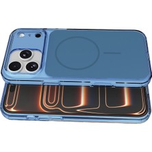 Azrlya Joko Apple iPhone 17 Pro Bruma Magsafe Kapak - Mavi