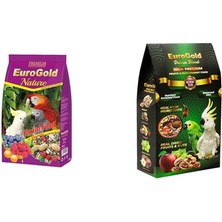 Delixa Eurogold Ballı ve Meyveki Karışık Papağan Yemi, Doğal Içerik, 750 gr & Eurogold Deluxe Blend Fruits&