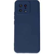 Alem Xiaomi Mi 13 Kılıf Nano Içi Kadife Silikon - Lacivert